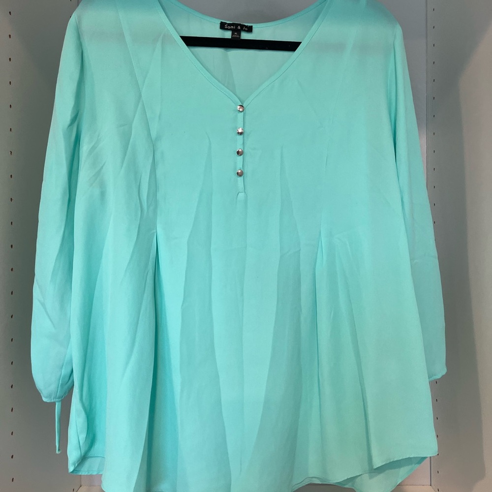 Light blue blouse